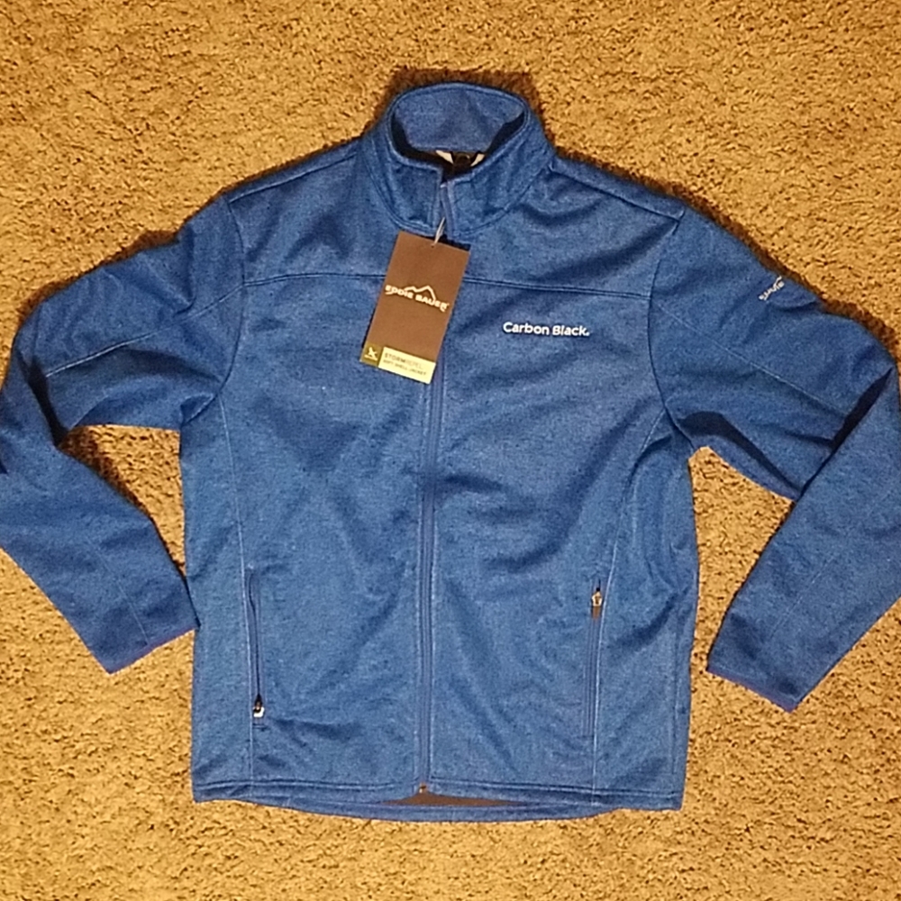 EDDIE BAUER STORM REPEL SOFT SHELL JACKET CARBON B